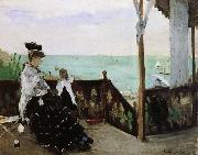 Berthe Morisot Seaside villa oil on canvas